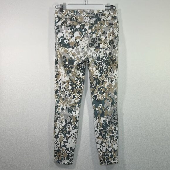 Spanx Jean-ish Ankle Leggings Abstract print blue size Medium Pull on Jeans - Picture 3 of 9